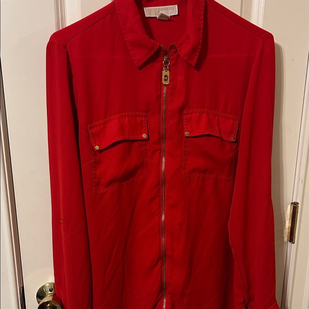MICHAEL Michael Kors Red Utility Jacket